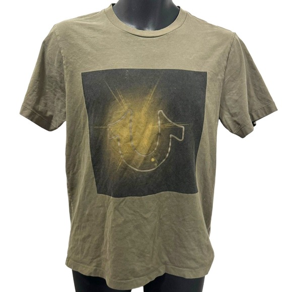 True Religion Soft Short‎ Sleeve T-shirt Green Men’s Size Medium - Picture 1 of 5